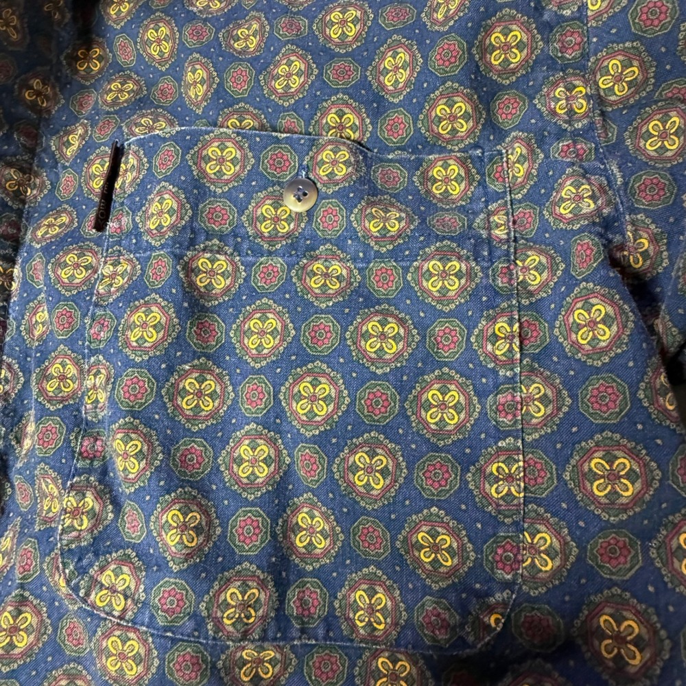 Bugle Boy Patterned Button Down Shirt Vintage‎ Style Casual Top Large - Picture 7 of 9